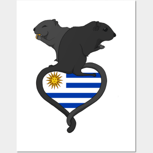 Gerbil Uruguay (dark) Posters and Art